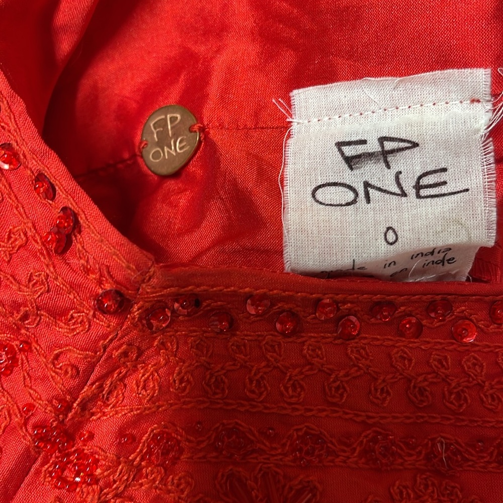 New! FP ONE Embroidered Waist Party Maxi - Picture 4 of 4